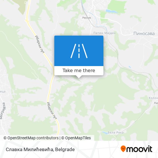 Славка Милићевића map