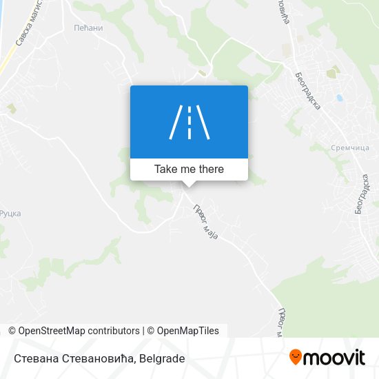 Стевана Стевановића map