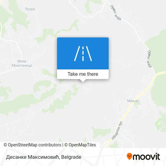 Десанке Максимовић map