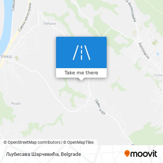 Љубисава Шарчевића map