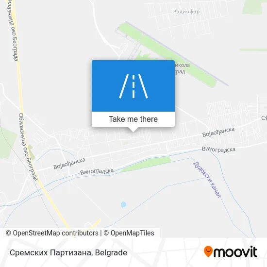Сремских Партизана map
