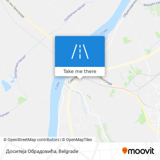 Доситеја Обрадовића map