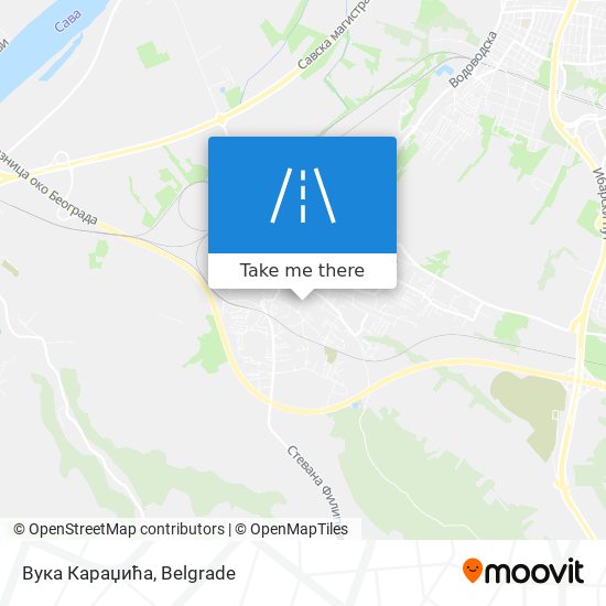 Вука Караџића map