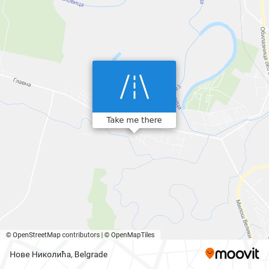 Нове Николића map