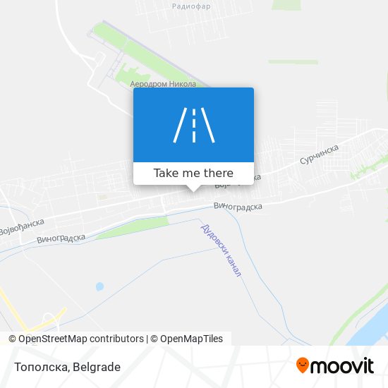 Тополска map