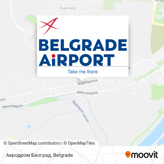 Аеродром Београд map