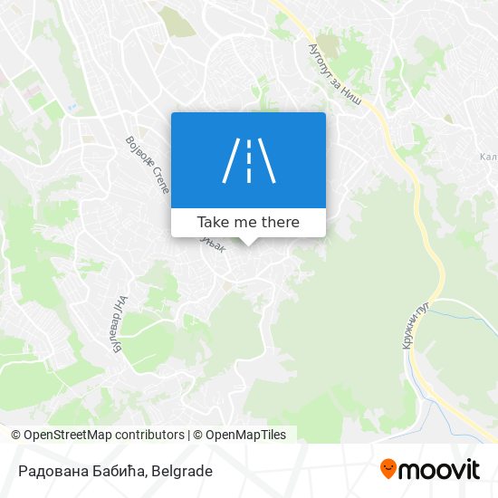 Радована Бабића map