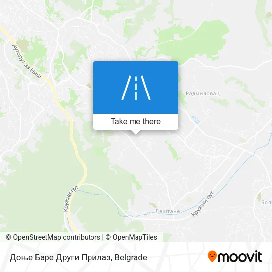 Доње Баре Други Прилаз map