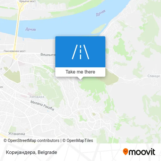 Коријандера map