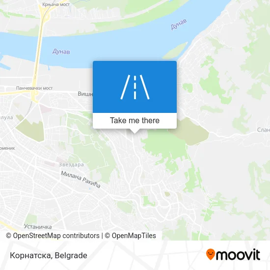 Корнатска map