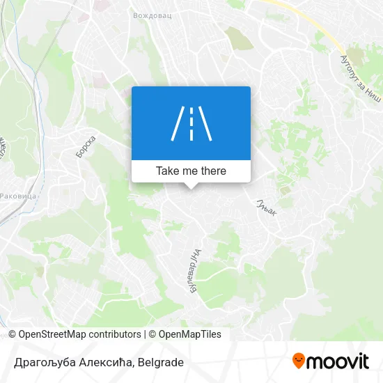 Драгољуба Алексића map