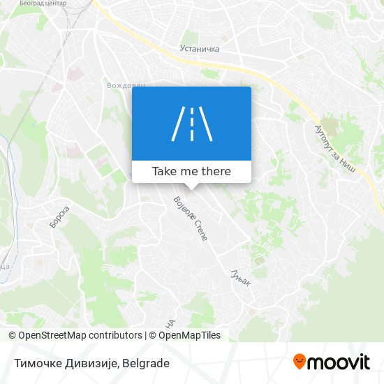 Тимочке Дивизије map