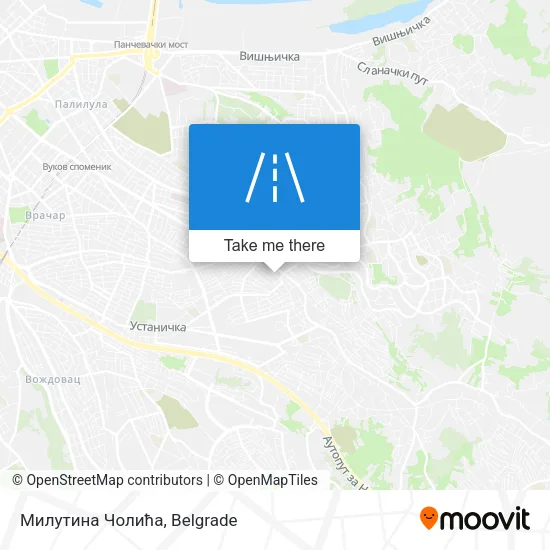Милутина Чолића map