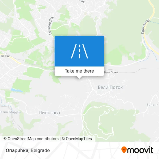 Опарићка map