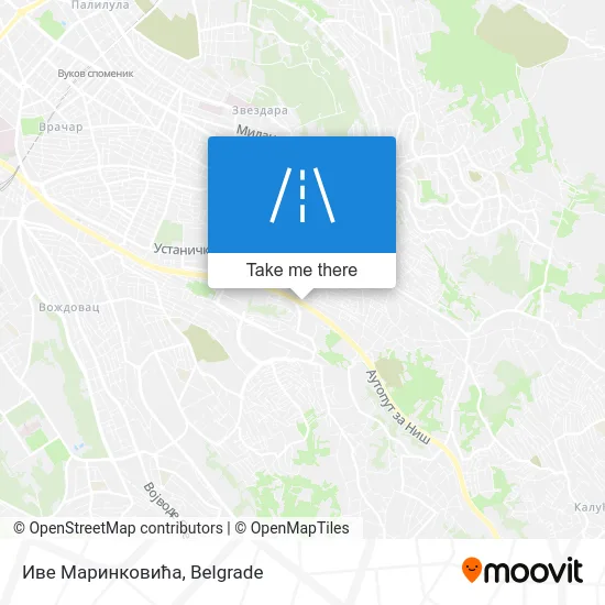 Иве Маринковића map