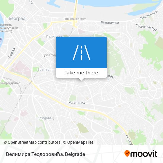 Велимира Теодоровића map