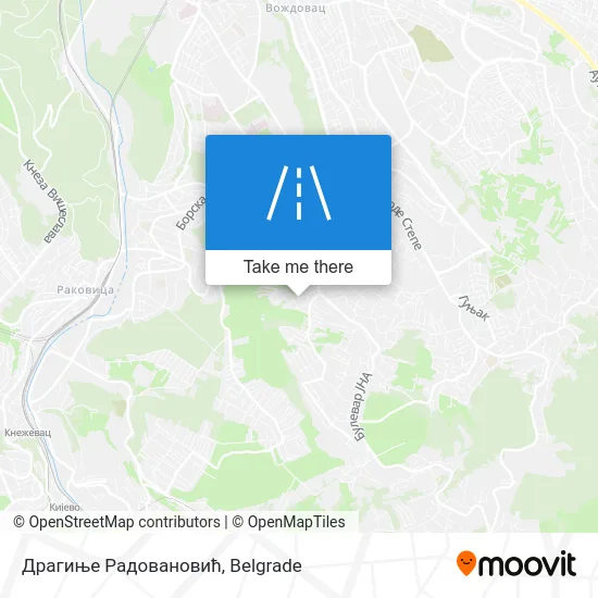 Драгиње Радовановић map