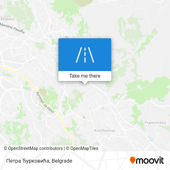 Петра Ђурковића map