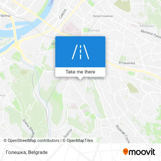 Голешка map