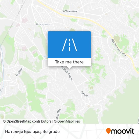 Наталије Бјелајац map