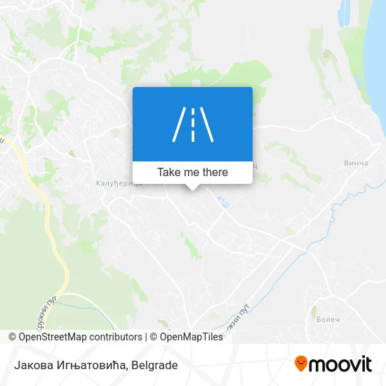 Јакова Игњатовића map