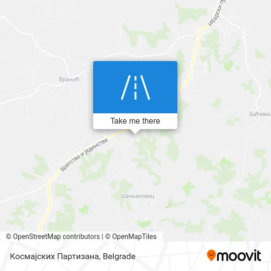 Космајских Партизана map