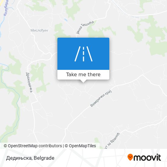 Дедињска map