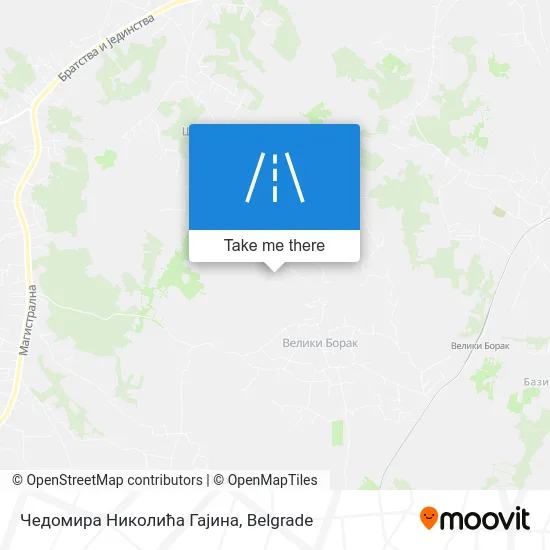 Чедомира Николића Гајина map