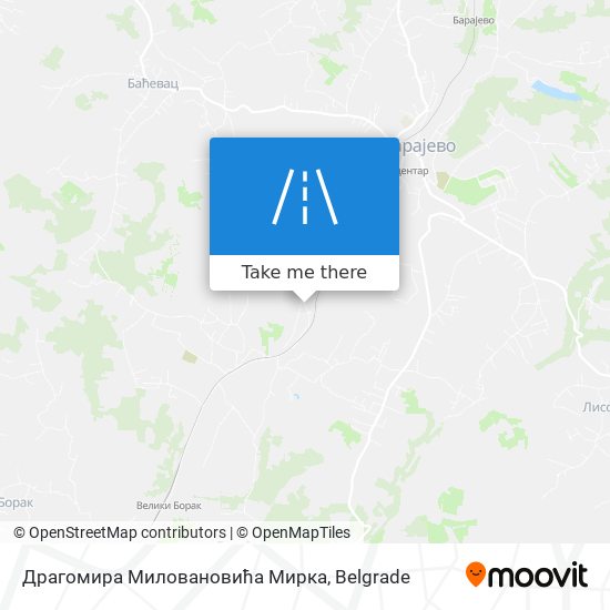 Драгомира Миловановића Мирка map