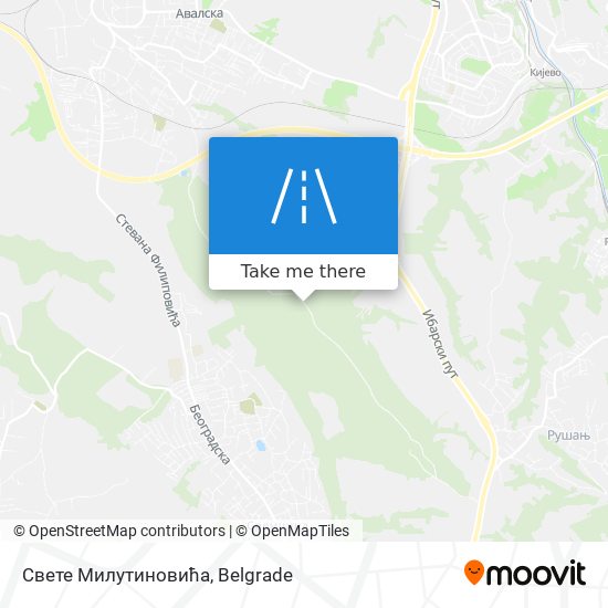 Свете Милутиновића map
