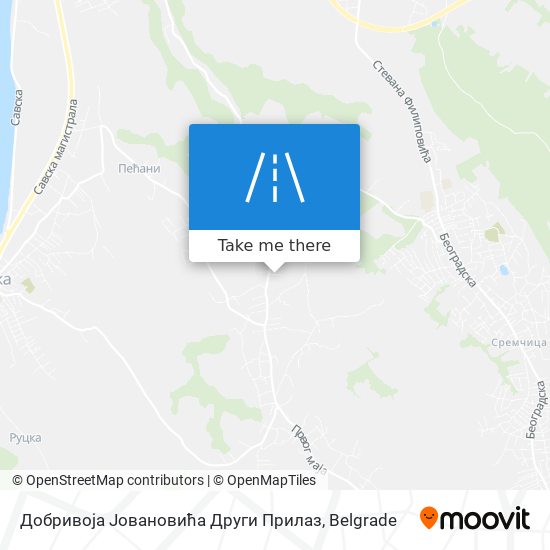 Добривоја Јовановића Други Прилаз map