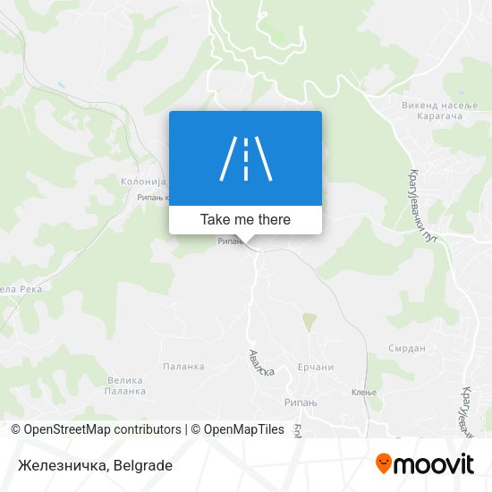 Железничка map