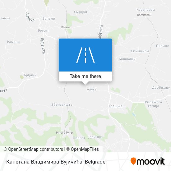 Капетана Владимира Вујичића map