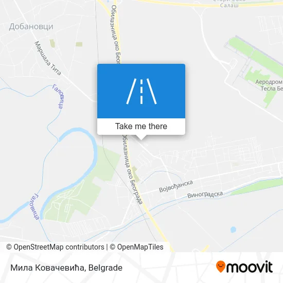 Мила Ковачевића map