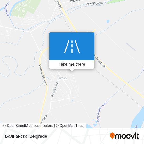 Балканска map