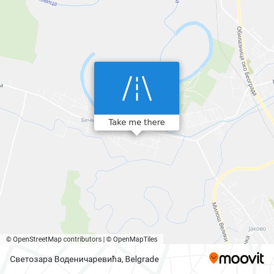 Светозара Воденичаревића map