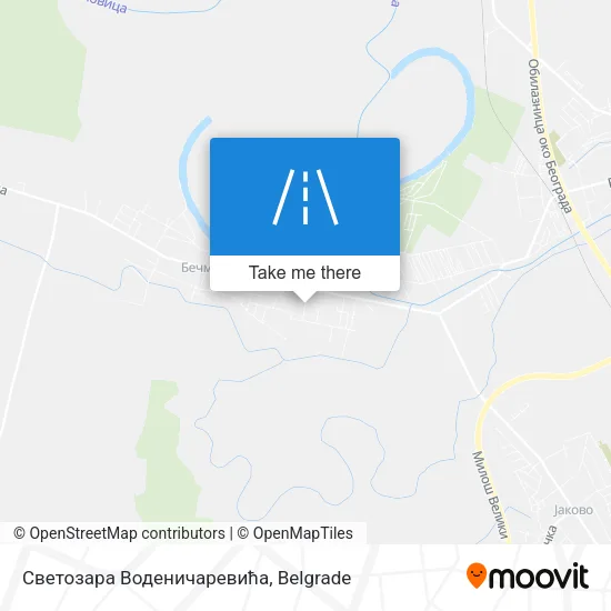 Светозара Воденичаревића map