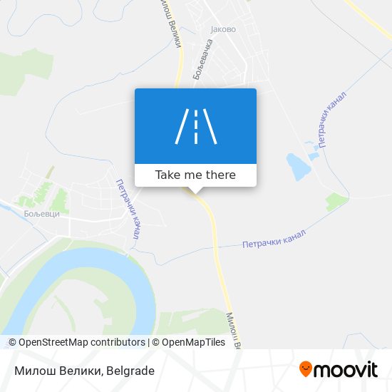 Милош Велики map