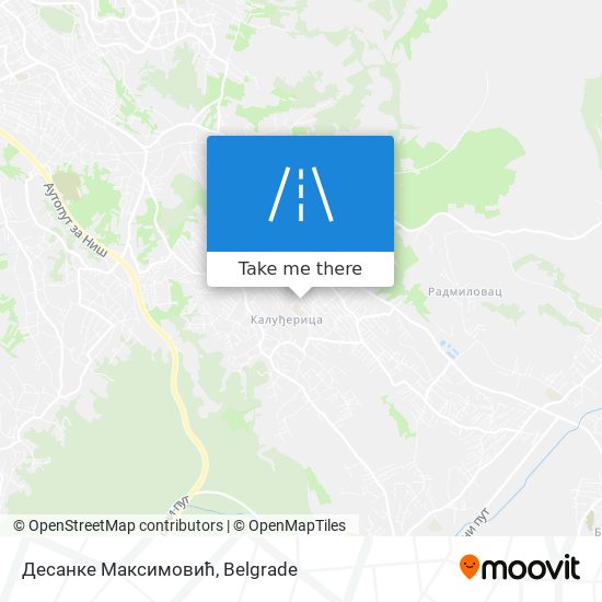 Десанке Максимовић map