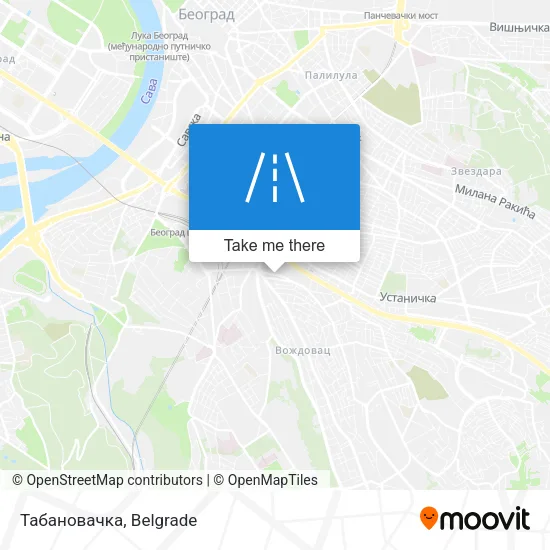 Табановачка map