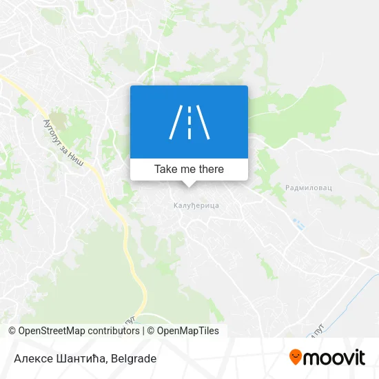 Алексе Шантића map