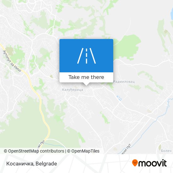 Косаничка map