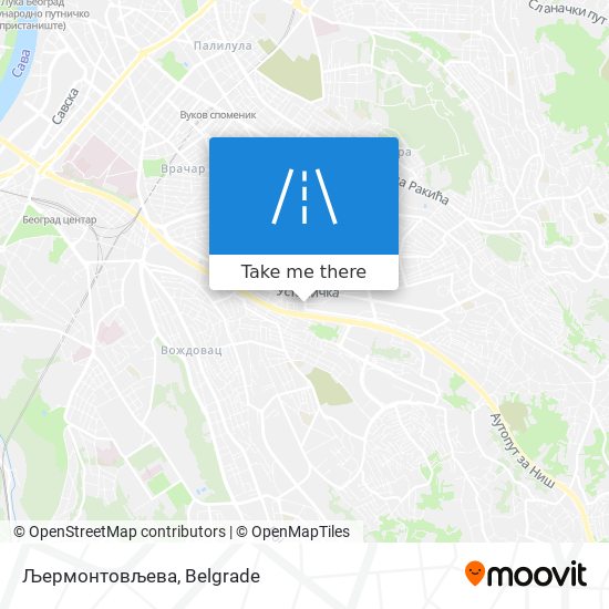 Љермонтовљева map