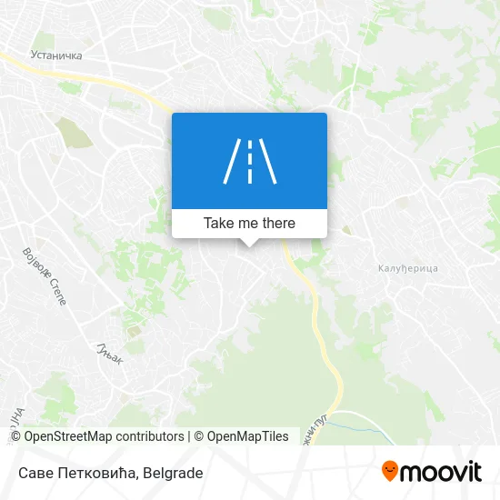 Саве Петковића map