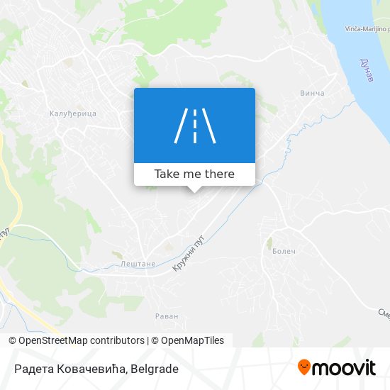 Радета Ковачевића map