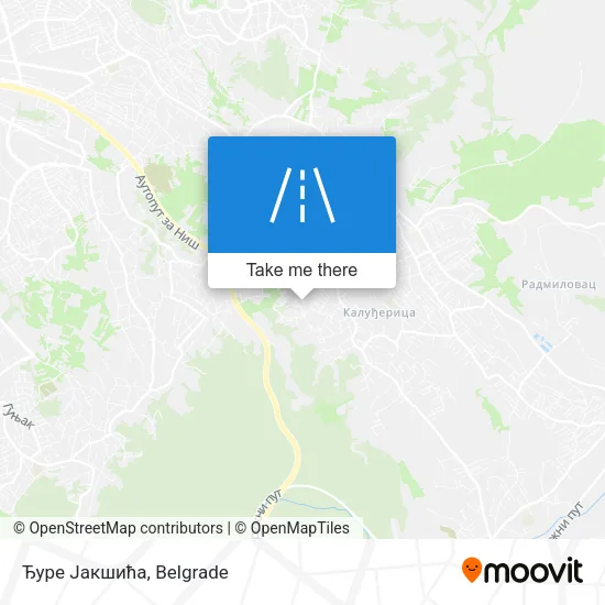 Ђуре Јакшића map