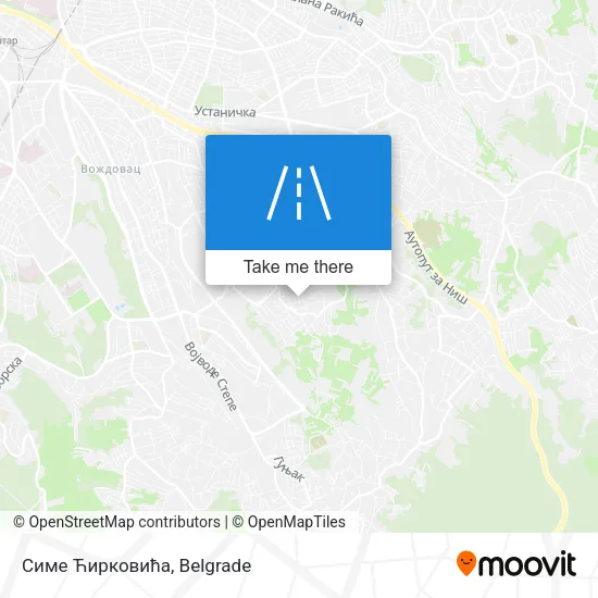 Симе Ћирковића map