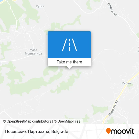 Посавских Партизана map