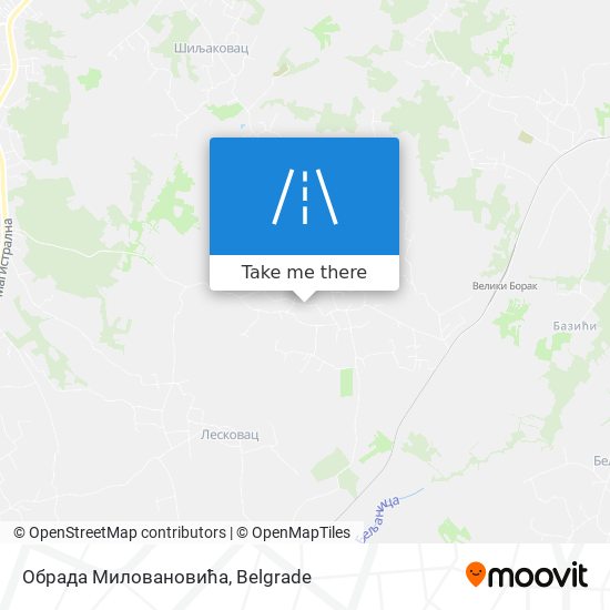 Обрада Миловановића map