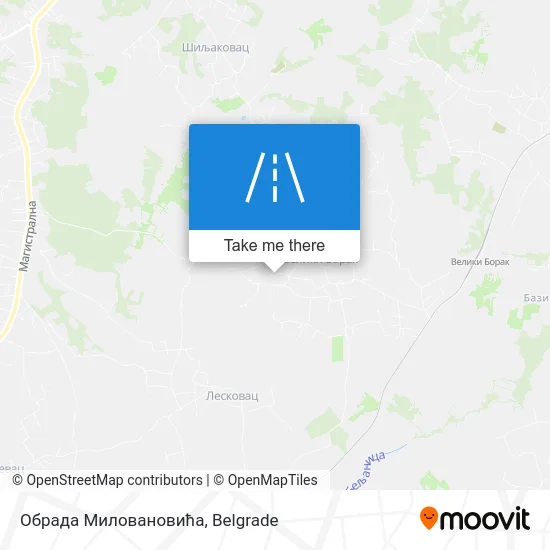 Обрада Миловановића map